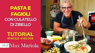 PASTA E FAGIOLI CON CULATELLO DI ZIBELLO  #ricetta #facile