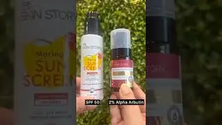 Sunscreen and serum duo | Sunscreen | Pigmentation Serum | Moringa | Alpha Arbutin | The Skin Story
