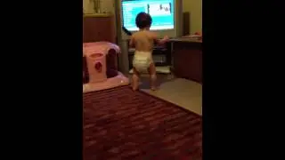 My daughter walking aged 9 months