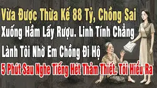 Vừa Thừa Kế 88 Tỷ, Chồng Sai Xuống Hầm Lấy Rượu. Linh Tính Chẳng Lành Tôi Nhờ Em Ck Đi Hộ,Nghe Tiếng