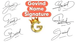 Top 10 Best Signature Style | Signature Style For The Name Govind #signature