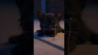 This Sad Cat Changed One Man's Life! #viral #shorts #cat