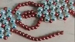 Sliver beaded jewellery✨making at home/Easy wave handmade bracelet jewellery ideas#beautiful#useful