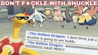 Don't F★ckle with Shuckle: EPIC Pokemon Showdown Shuckle SWEEP?!?!?! Funny Pokemon Showdown Sweep