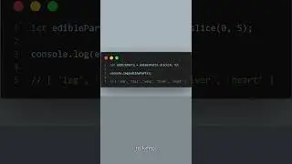 JavaScript Slice in 60 Seconds #javascript #programming #javascriptdev