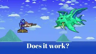 (Normal mode) Does The Teleporting Duke Fishron Cheese Strategy Actually Work? Terraria 1.4.1