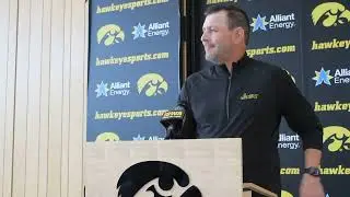 Iowa football offensive coordinator Tim Lester on Mark Gronowski, Hank Brown and more
