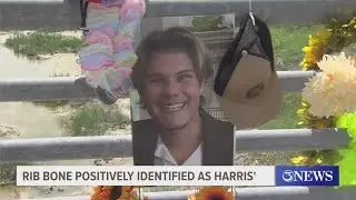Rib bone positively identified as belonging to Caleb Harris