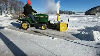 Быстросъемная сцепка и передний ВОМ John Deere 332: Часть 2 — Установка воздуходувки