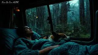 Rain & Thunder 😴 Heavy Rain on Cozy Car for Instant Sleep, Relaxing Rain Sounds for Deep Sleep
