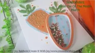 Spellbinders Small Die of the Month for March, Shaker Card