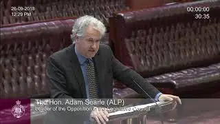 [Legislative Council] 2R - Parliamentary Budget Officer Amendment Bill 2018