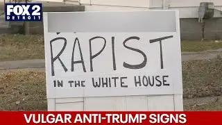 Vulgar anti-Trump signs in Madison Heights spark controversy