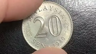 1980 20 SEN Malaysia coin