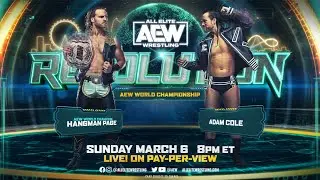 Adam Cole vs Hangman Page AEW Revolution Hype Video