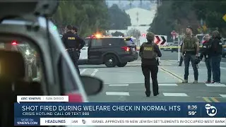 Shot fired during welfare check in Normal Heights