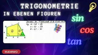 Trigonometrie in der Ebene: Flächenberechnung am Viereck | Mathe einfach erklärt