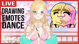 Chill Art Stream, Drawing & Rigging Dance Emote! | Yapping and Art VOD #streamer #vtuber #envtuber