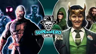 Team Black vs Team Green... who will win?? #marvel #dc #superherobattle #shorts