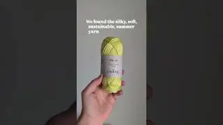 We found the perfect silky summer yarn! #shorts #yarnreview #knitting