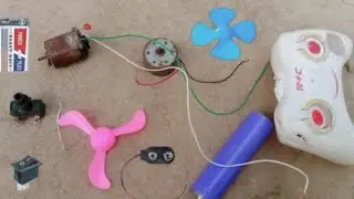 How to make a mini fan using DC motor at home | The Maker Mind 