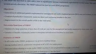 Employment Generation in India - National Rural Employment Programme(NREP), 1980