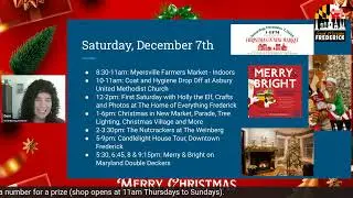 Things to Do in Frederick Maryland the week starting December 3 2024