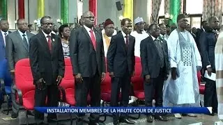 Prestation de serment des d&eacute;put&eacute;s juges &agrave; la Haute Cour de Justice