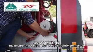 How to operate foam tanker in fire truck