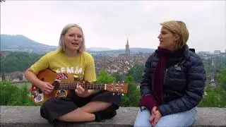 Joy from the top of a hill in Bern