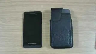 Genuine BlackBerry Z10 Leather Swivel Holster Case Review - ACC-49273-201