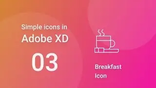 Custom coffee cup icon / Adobe XD मे आयकॉन कैसे बनाये / how to make icon in Adobe XD