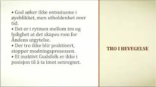 Hva venter Gud p&aring; f&oslash;r han gir oss senregnet? - Widar Ursett