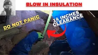 Blow in insulation - DIY walkthrough of Ridiculously Shallow Attic