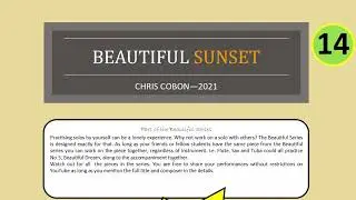 French Horn (or Tenor horn): No.14 Beautiful Sunset