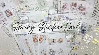 Spring Sticker Haul featuring Harriet Wright Designs, Sadies Stickers, the Pretty Pink Co and more!