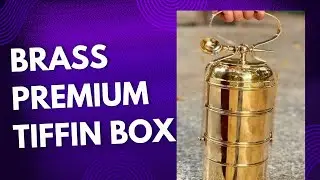 Brass Premium Quality Tiffin Box || Brass lunch Box || Brass Handmade Tiffin || Brassware