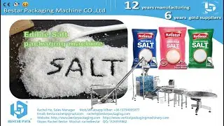 Bestar automatic packing machine for 2kg edible salt pouch packaging