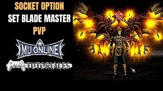 Como sockear Set de BK Blade Master Mejor Combinacion opciones de Socket PVP Mu Online 2023