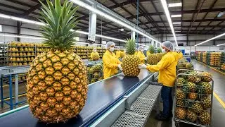 Inside the Pineapple-Jam Factory: From Fresh Pineapples to Sweet Golden Jam | Full Process