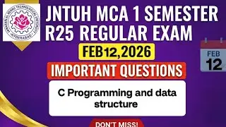 👉JNTUH R25 C Programming  data structure Important Questions |  don't Miss 👍🏼👍🏼