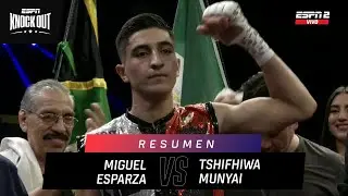 Fant&aacute;stico gancho al h&iacute;gado de Miguel Esparza para acabar con Tshifhiwa Munyai  🥊🇲🇽😮&zwj;💨