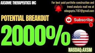 AXSOME THERAPEUTICS INC POTENTIAL BREAKOUT | AXSM STOCK NEWS
