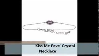 Bridal Jewelry: Kiss Me Pave' Crystal Necklace