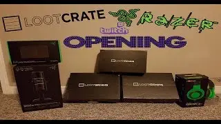 3 X @LOOTCRATE + @RAZER PRODUCTS AND @TWITCH MERCH! + GIVEAWAYS