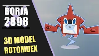 Pok&eacute;mon &bull; Rotomdex &bull; 3D Model #pokemon #fusion #pokemongo