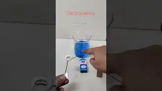 Electroplating of Key| Copper sulphate electrolysis| Chemical Effect of Electric current