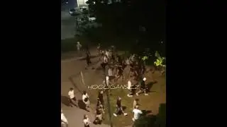 Polish Hooligans Legia Warszawa in Zagreb