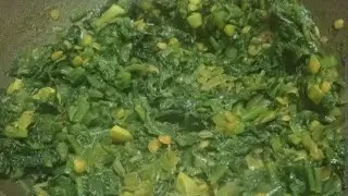 ,#food recpi vodivo palak Suki bhaji 