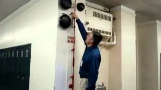 VINTAGE  PULL ROD FIRE ALARM SYSTEM